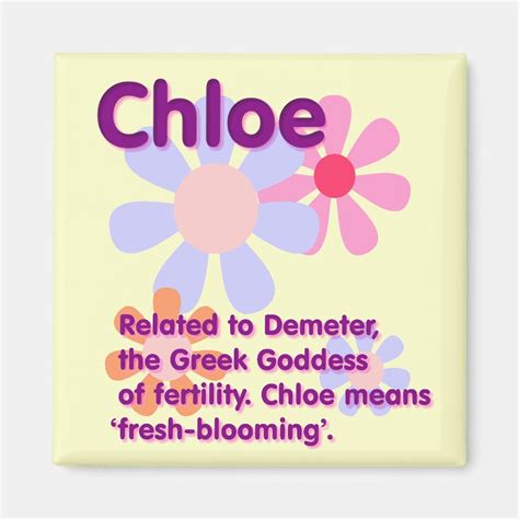 What Your Name Means: Chloe Magnet | Zazzle