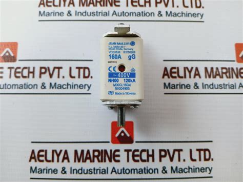 Jean Muller M00Gl160/4 Nh Fuse Link Nh00 120Ka 160A 400Vac – Aeliya ...