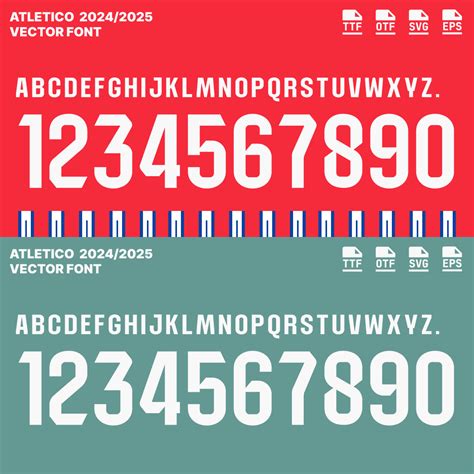 LA Liga - FONT SPORT | Download Fonts for Football Jersey Top League Teams