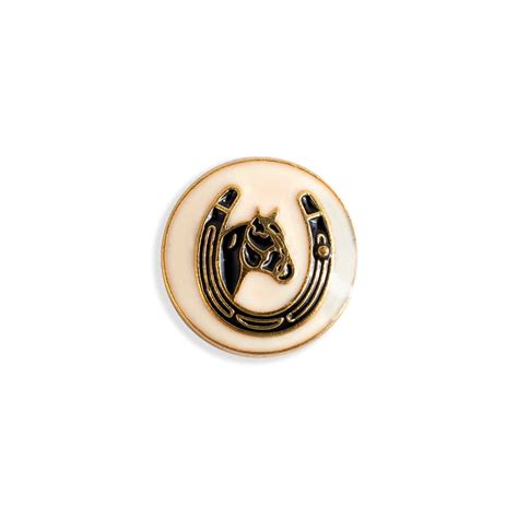 Buy White Horseshoe Enamel Buttons Online | Coat & Suit Buttons | JRT ...