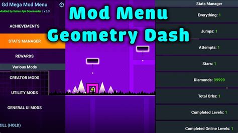 Rezultat imagine pentru How to Download Geometry Dash Mod Menu
