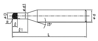DCBE-2040 | PCD Ball End Mill with 2 Flutes for Carbide Machining DCBE ...