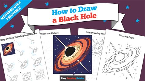How to Draw a Black Hole - Really Easy Drawing Tutorial