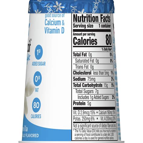 Yoplait Light Vanilla Nutrition Facts | Besto Blog