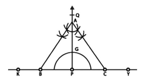 Construct an equilateral triangle of side 5.4 cm.also write ...