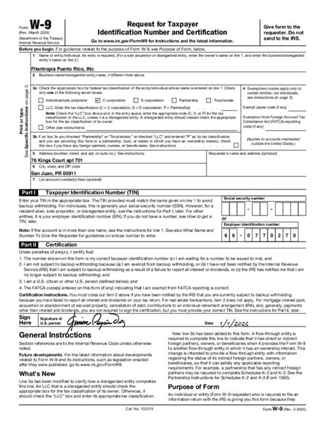 Fillable Online Request for Taxpayer Identification Number and ...