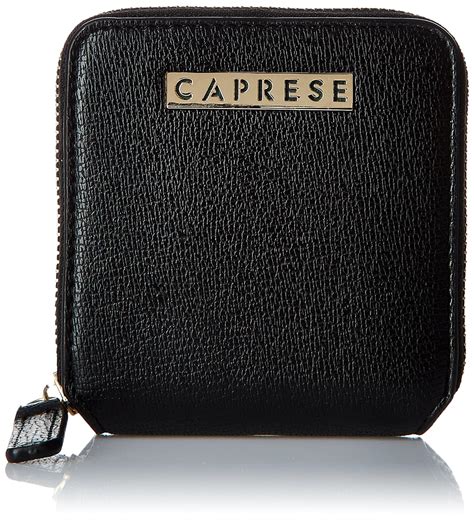 Caprese Leather Womens Ariel W Small Black Ii Wallet : Amazon.in: Fashion