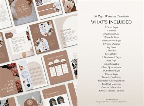 Buy New Client Welcome Packet Template for Canva, Pricing and Services ...