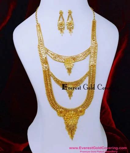 Buy 2 Gram Gold Plated 3 Steps Gold Haram Designs Online