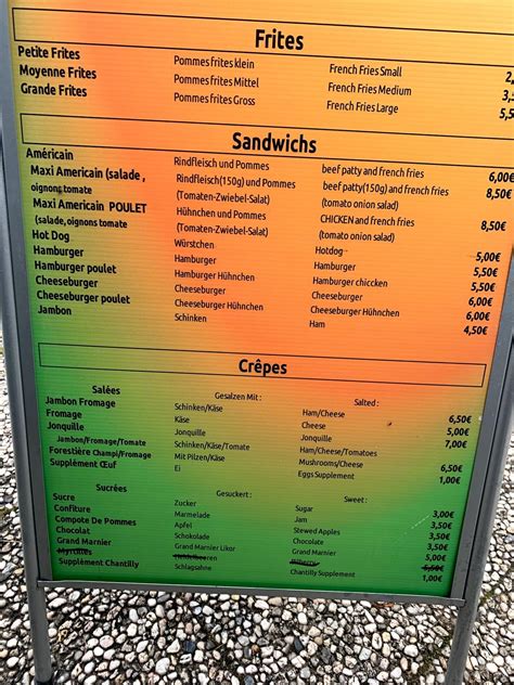 Bar Frites Dinner Menu at Vincent Womack blog