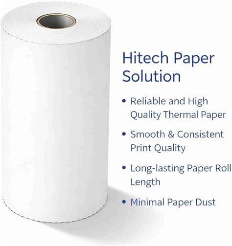 HITECH Hitech Thermal Paper Rolls (Pack Of 10 Rolls) 2 inch/58mm Width ...