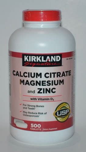500 Tablets Kirkland Signature Calcium Citrate India | Ubuy