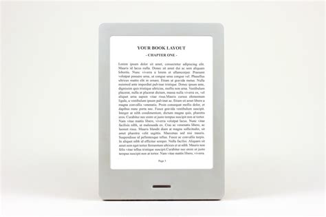 Ebook reader mockup white background | Premium PSD
