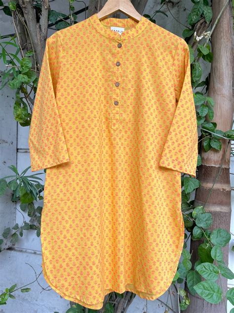 Block Printed Cotton Tunic – Cotton Curio