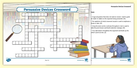 Persuasive Devices Crossword (teacher made) - Twinkl