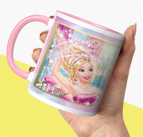 Buy LAMX Barbie Printed Coffee Mug Barbie Doll Cartoon Cups Barbie Doll ...