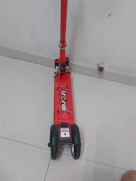 Fun Ride Storm 3 Wheel Foldable Kick Scooter with Front Shocker ...