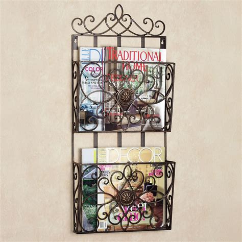 Arezzio Wall Magazine Rack