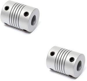Flyrobo (2 pc) 8mm X 10mm Aluminum Flexible Shaft Coupling ...