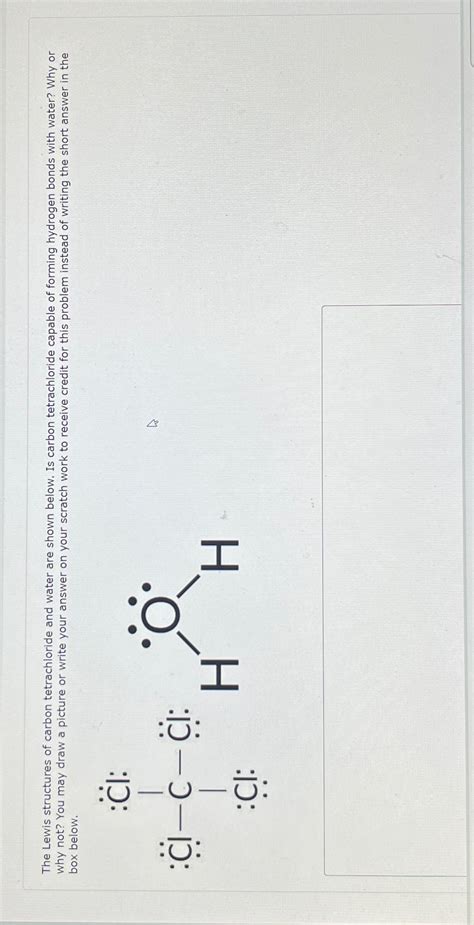 Solved The Lewis structures of carbon tetrachloride and | Chegg.com