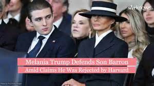 Melania Trump Defends Son Barron Amid Messy Claims He Was Rejected by ...