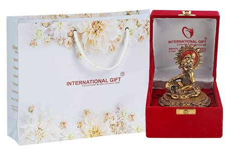 INTERNATIONAL GIFT® Golden Laddu Gopal GodIdol Statue Oxidized Finish ...