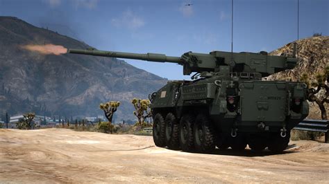 M1128 Stryker Mobile Gun System [Add-On | VehFuncs V] - GTA5-Mods.com