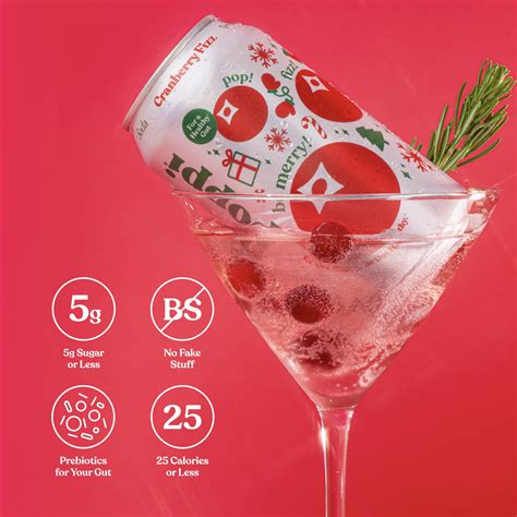 Snapklik.com : POPPI Sparkling Prebiotic Cranberry Fizz Soda w/Gut ...