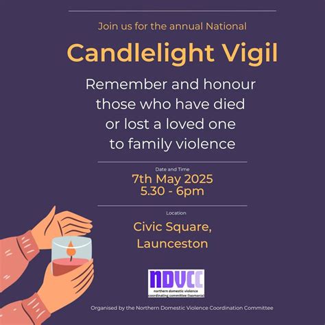 Annual National Candlelight Vigil 2025, Civic Sq, Launceston TAS 7250 ...