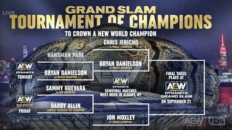AEW World Title Tournament Match Set For 9/14 AEW Dynamite