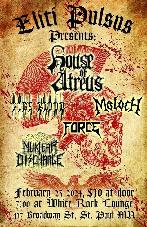 HOUSE OF ATREUS, PIGS BLOOD, MOLOCH, FORCE, NUKLEAR DISCHARGE, The ...