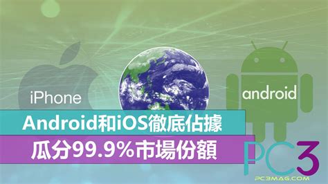 Android和iOS徹底佔據，瓜分99.9%的市場份額！