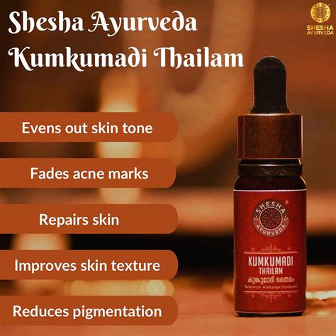 Kumkumadi Thailam | Ayurvedic Skin Brightening Oil – Shesha Ayurveda