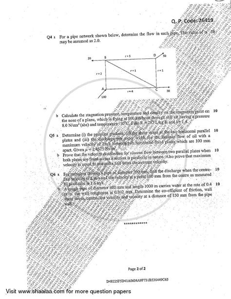 Fluid Mechanics 2 2017-2018 BE Civil Engineering Semester 4 (SE Second ...