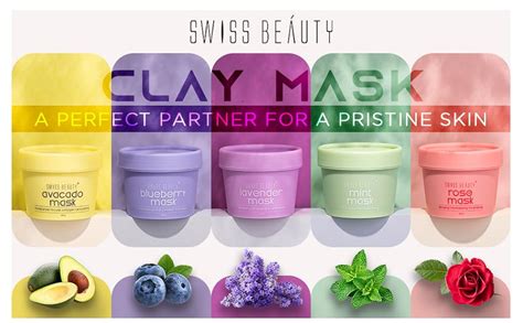 Swiss Beauty Anti Ageing Blueberry Clay Face Mask | Pores Cleansing ...