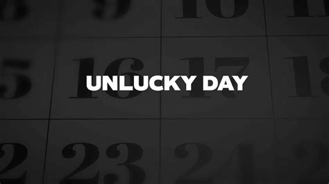 Unlucky Day 2023: History, FAQs, Dates, Activities, and Facts About ...