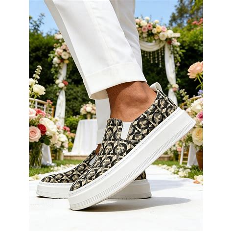 Men's Leopard Print Slip-On Sneakers – Stylish, Comfortable Footwear ...