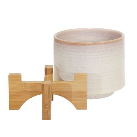 Sagebrook Home Round 6.0-Inches W Small Off-white Ceramic Indoor ...