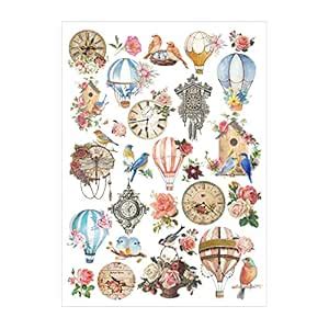 LITTLE BIRDIE Deco Transfer Sheet Fly High 10inch X 7.5inch(Pack of 3 ...