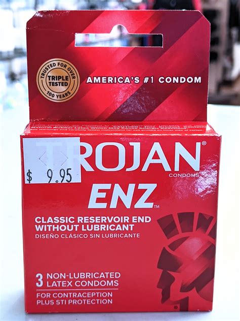 TROJAN ENZ NON-LUBRICATED CONDOMS 3PK - Libra Love