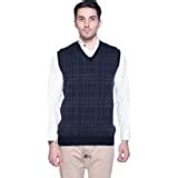 aarbee Men's Wool V-Neck Sweater (HW94112-parent_Black_Medium) : Amazon ...