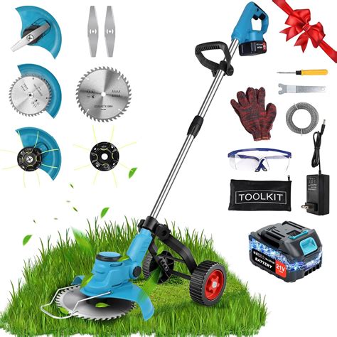 Amazon.com : Electric Weed Wacker Cordless Weed Eater Battery Powered ...