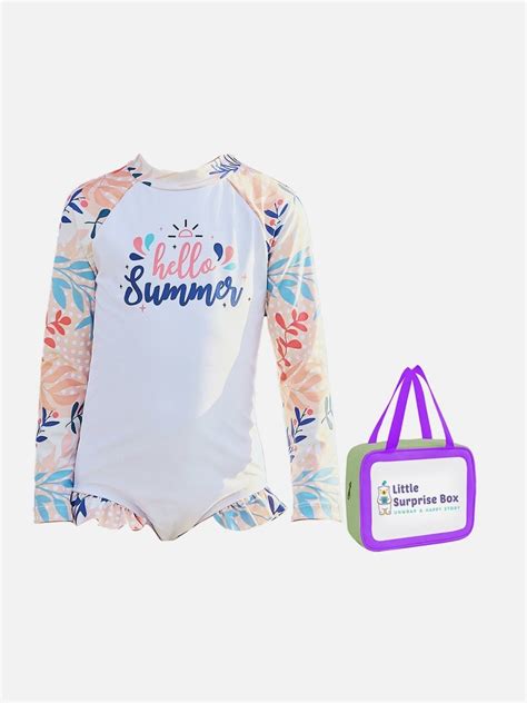 Little Surprise Box, One Piece Hello Summer Floral print Swimwear – The ...