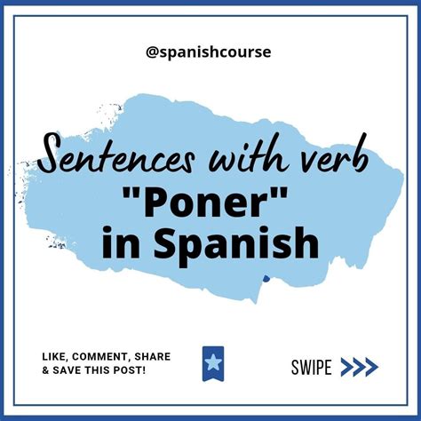 Learn the Meaning of 'Poner' in Spanish