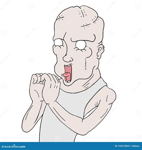 Original ugly man draw stock vector. Illustration of funny - 132213035