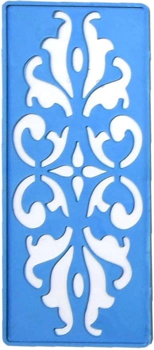 Kolam Rangoli Design Stencil 7x3 Inch | Reusable Plastic