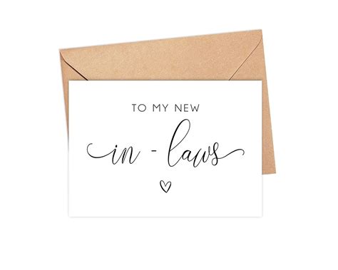 Mother In Law Wedding Day Card - To My New In Laws - Mother Of Groom ...