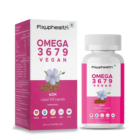 Omega 3 6 7 9 Vegan 60 Plant-Based Capsules – FixupHealth