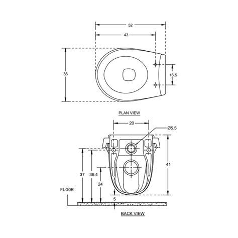 Hindware Wall Mounted White Closet WC Studio 20061 WHITE with P-Trap on ...