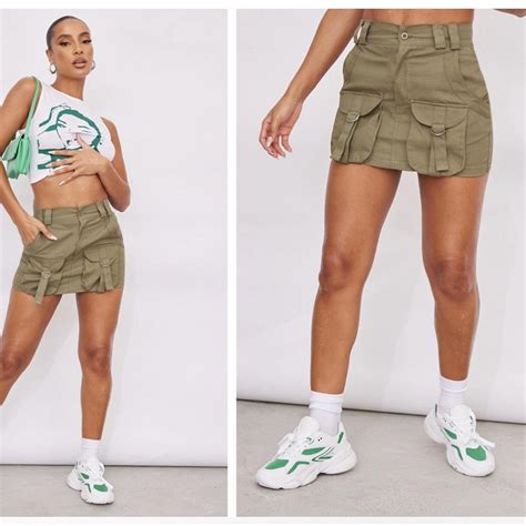 Women's Khaki Skirt | Depop